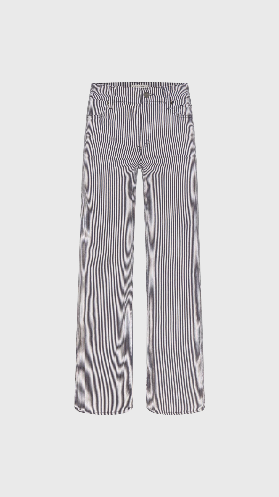 Frame Le Slim Palazzo Jean in Navy Stripe