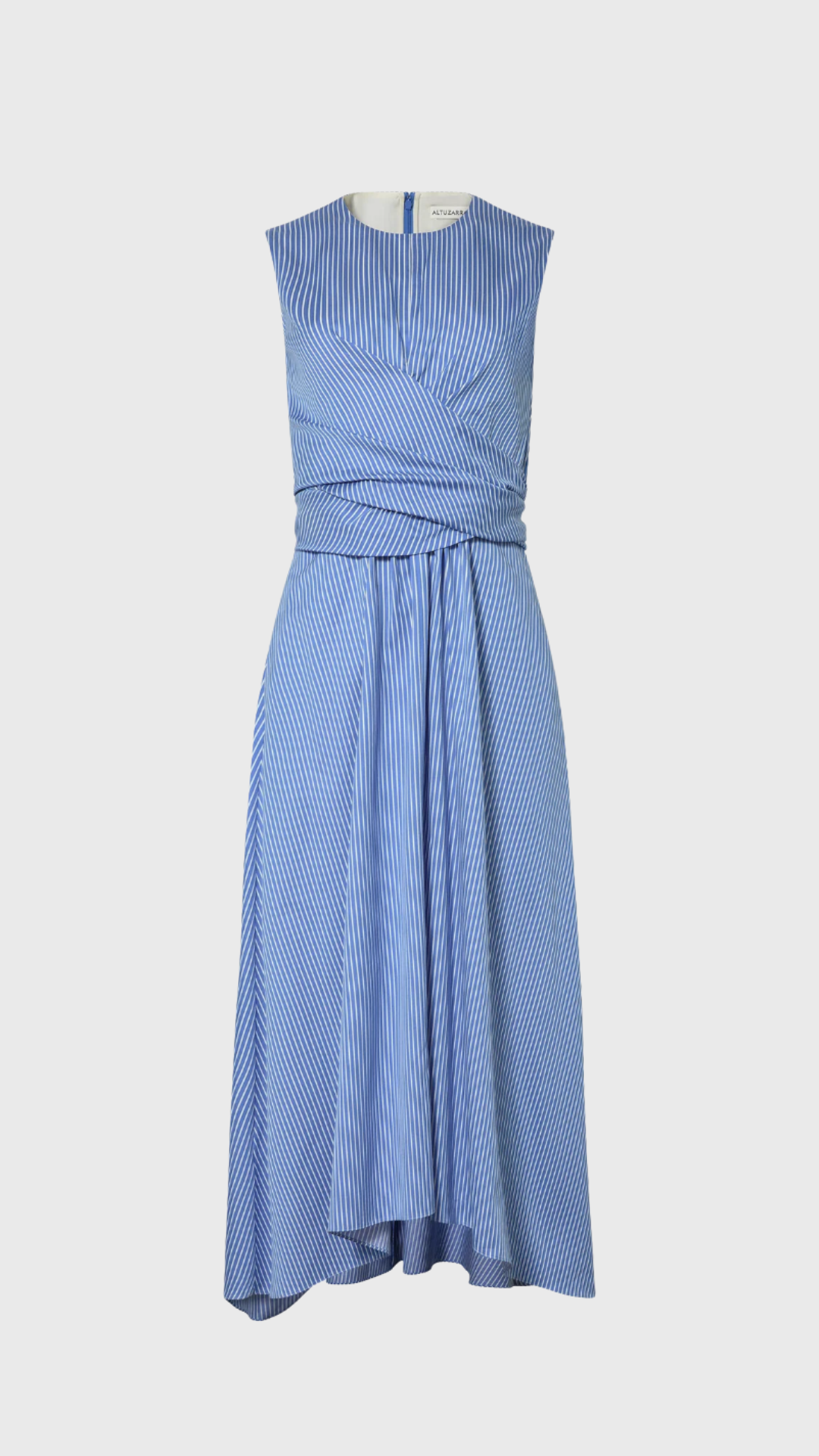 Altuzarra Penny Dress in Azure Stripe