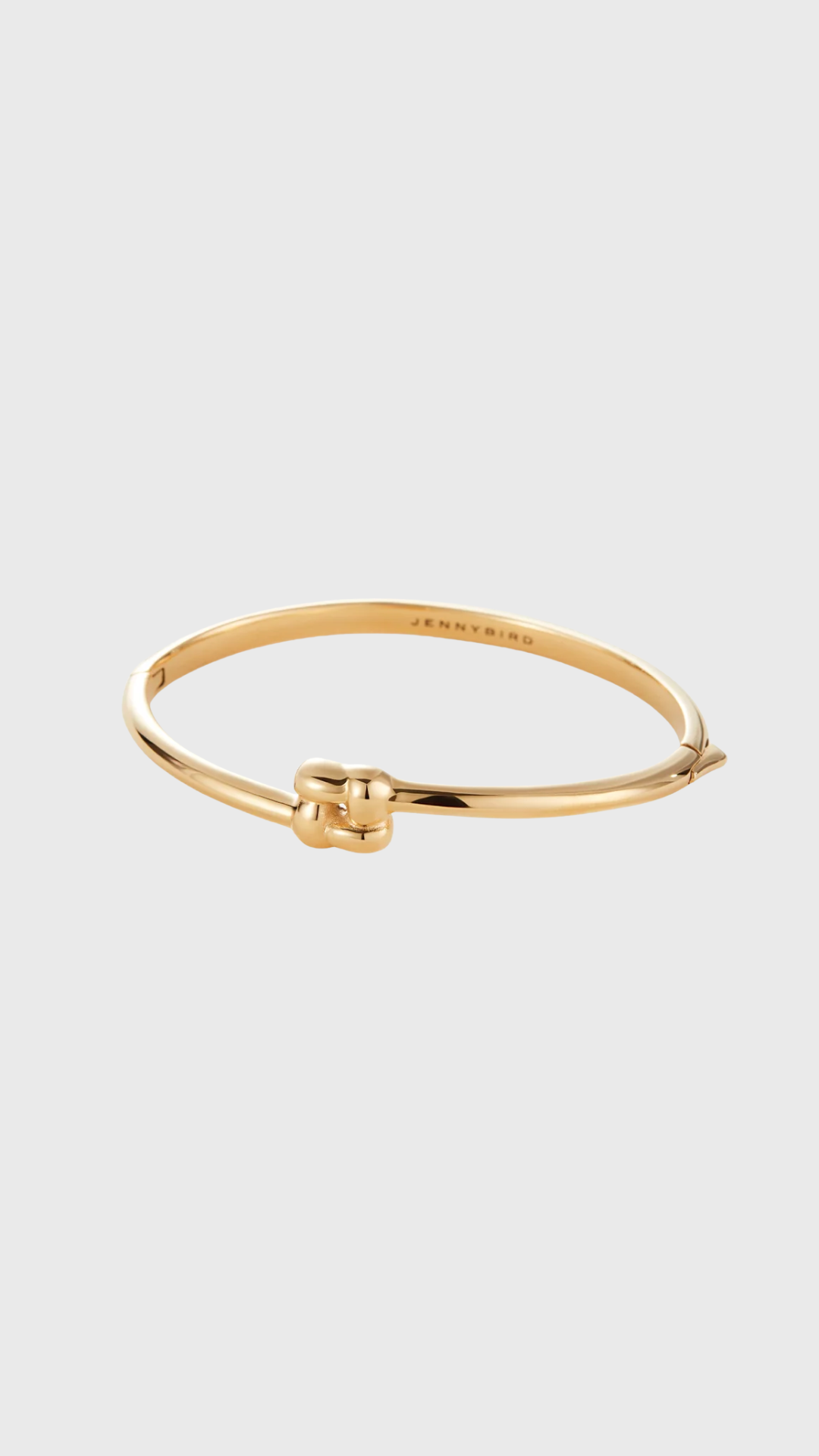 Jenny Bird Slim Woven Square Bangle in Gold