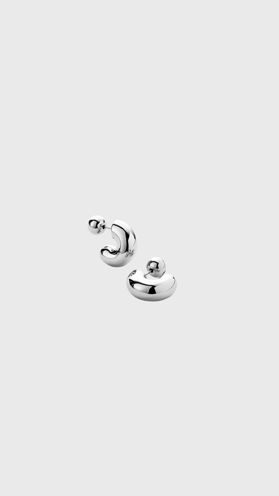 Jenny Bird Tome Hoops Small in Silver