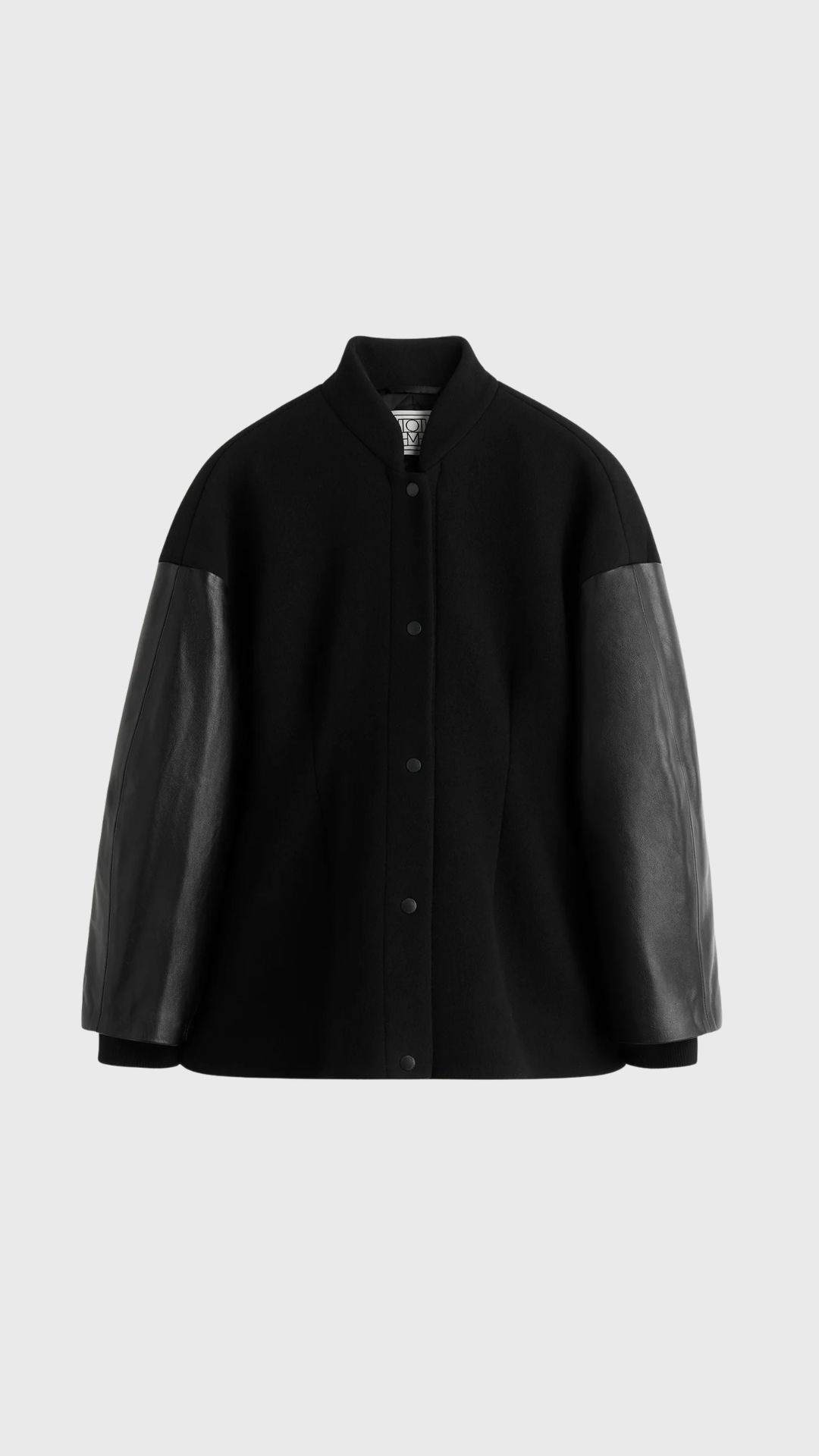 Toteme Varsity Wool Jacket in Black