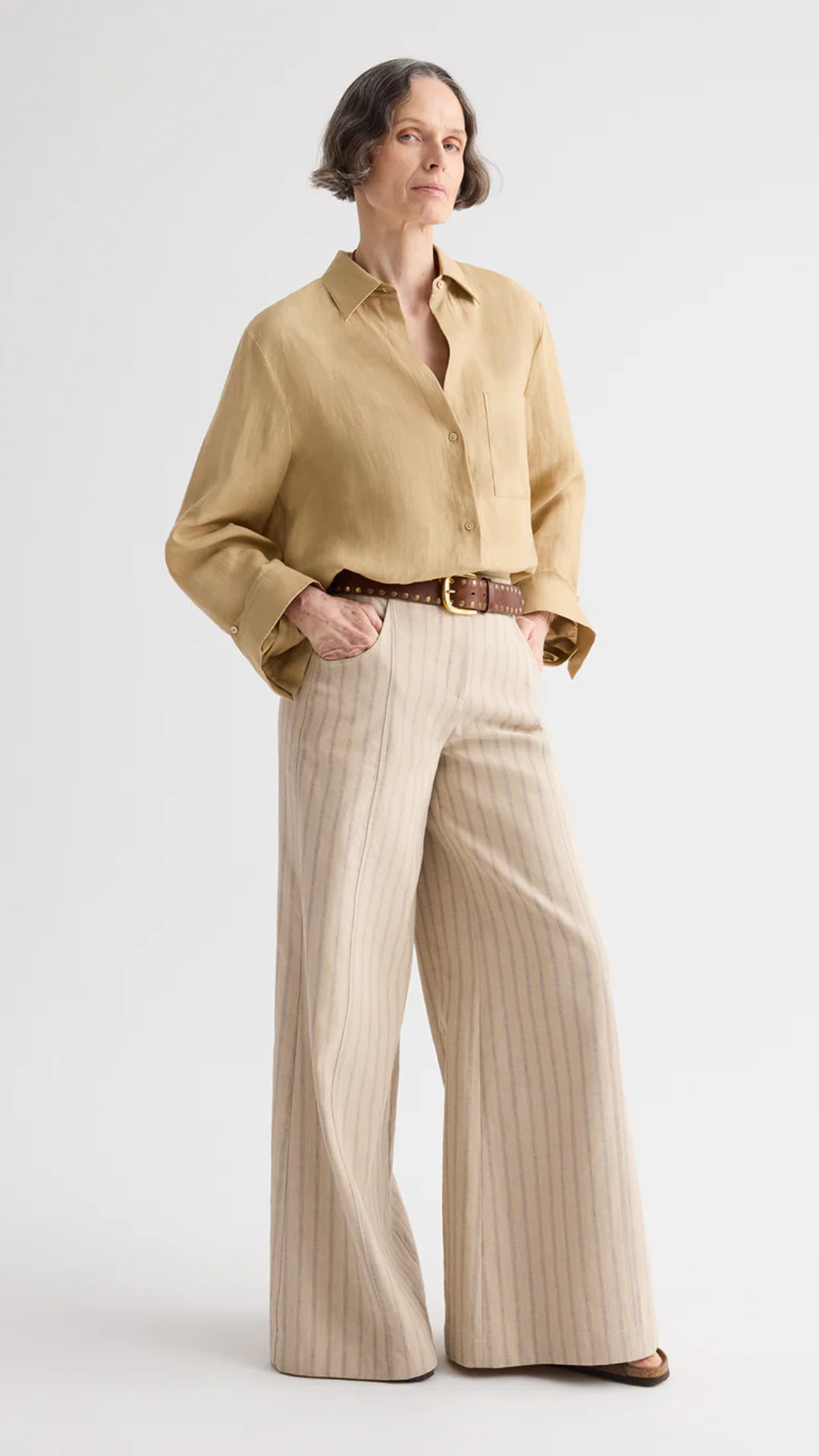 TWP Demie Pants in Ecru Multi