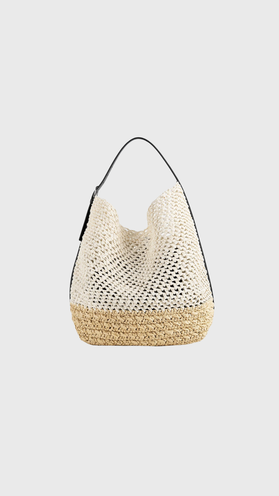 Toteme Belted Paper Tote Bag in Ecru/Vanilla