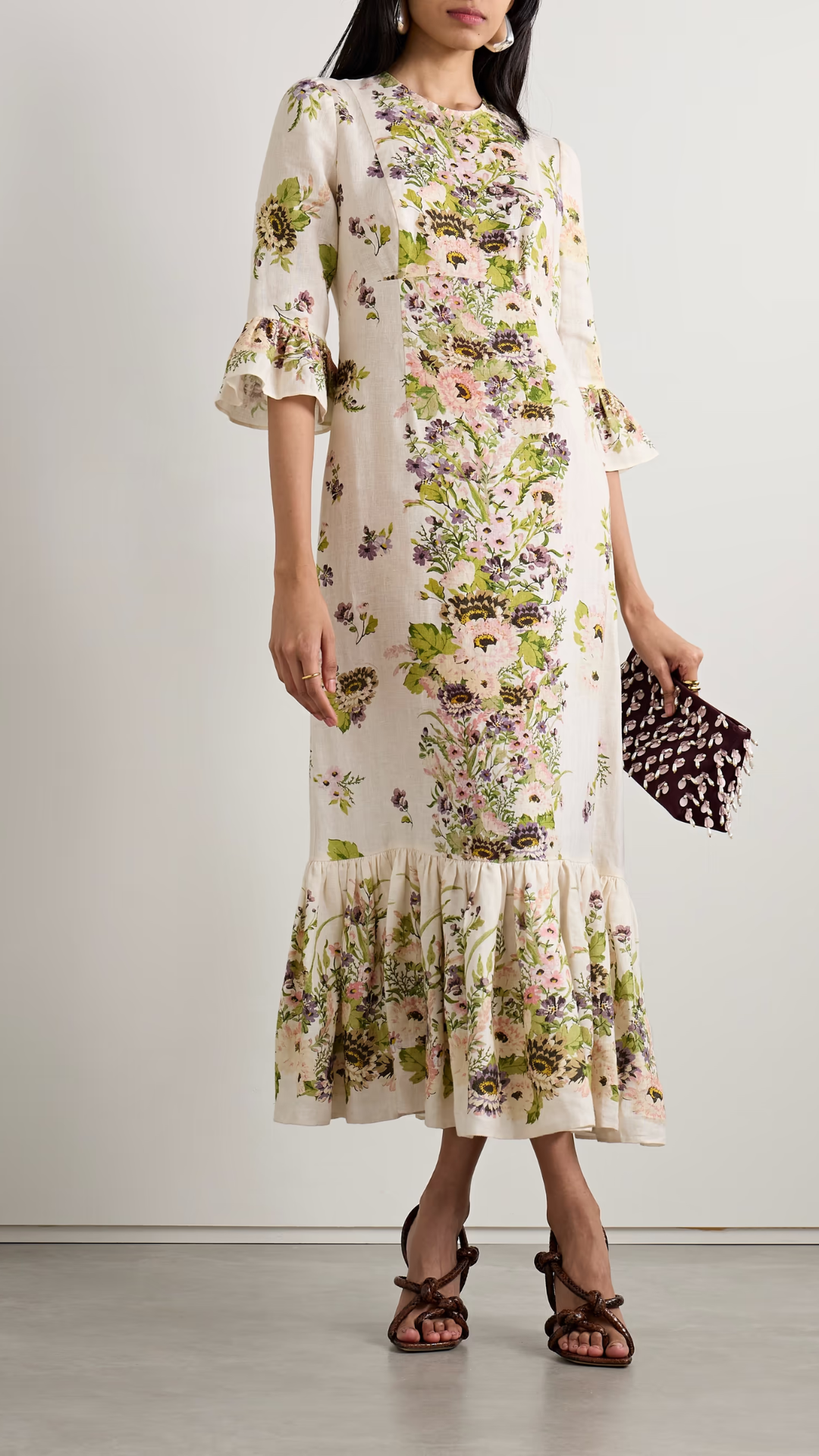 Zimmermann Halliday Frill Sleeve Dress