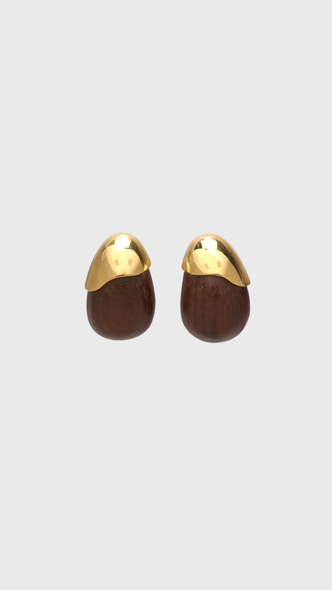 Lizzie Fortunato Toro Earrings in Acacia Wood