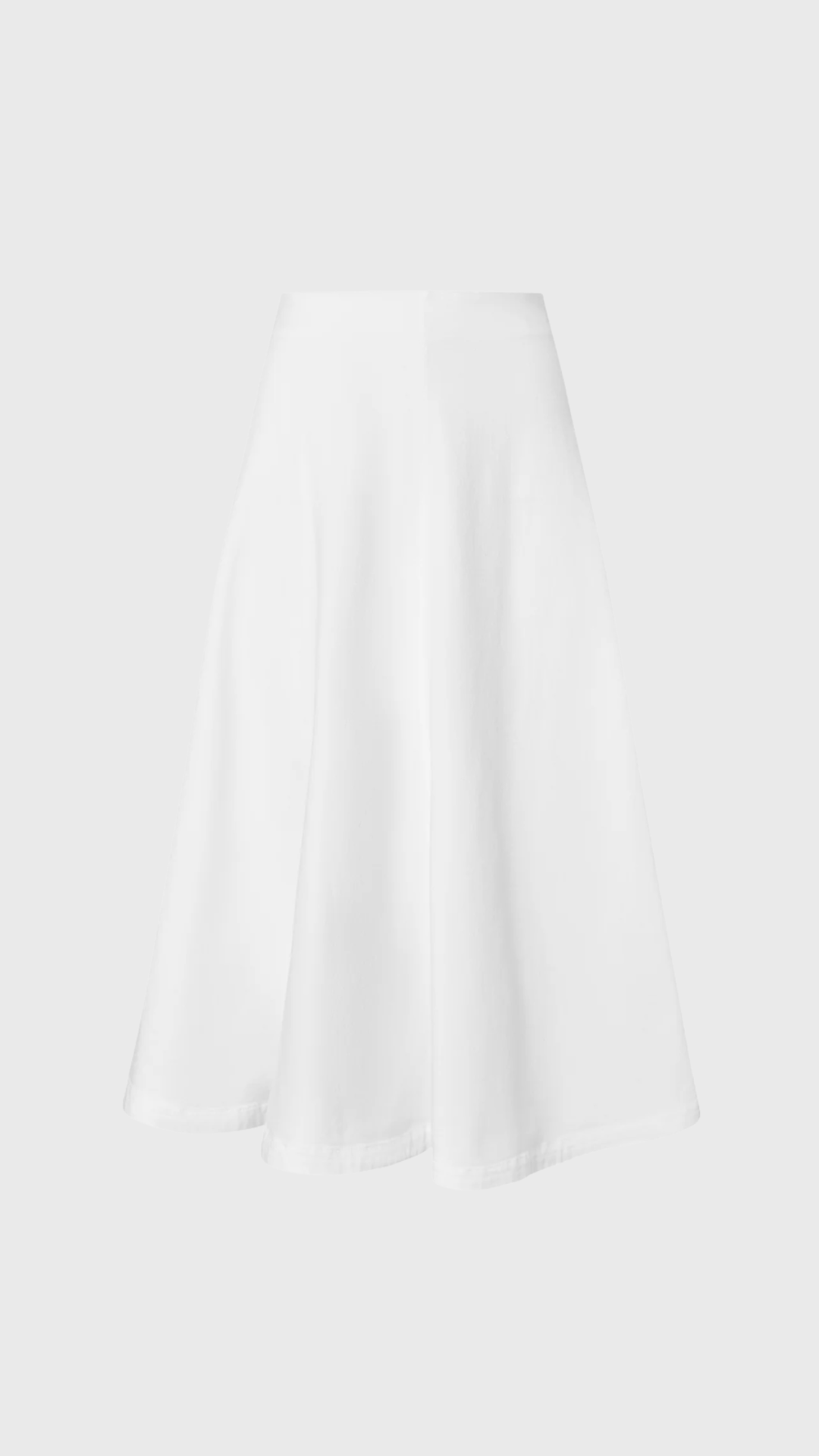 Altuzarra Varda Denim Skirt in Optic White