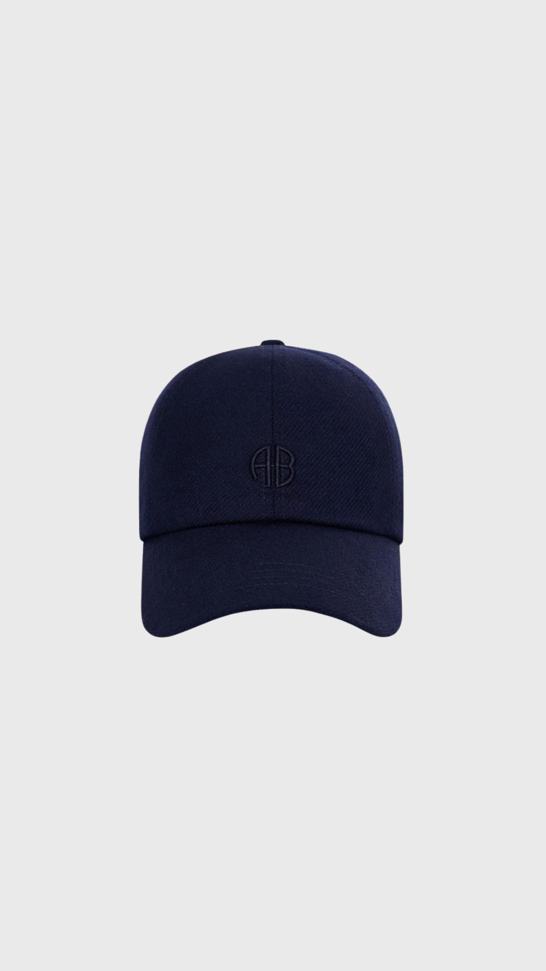 Anine Bing Jeremy Baseball Cap Wool in Navy