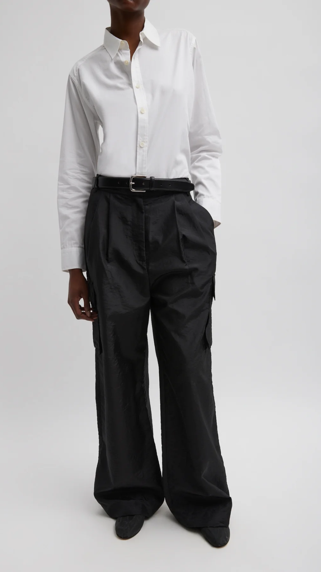 Tibi Crispy Nylon Stella Cargo Pant