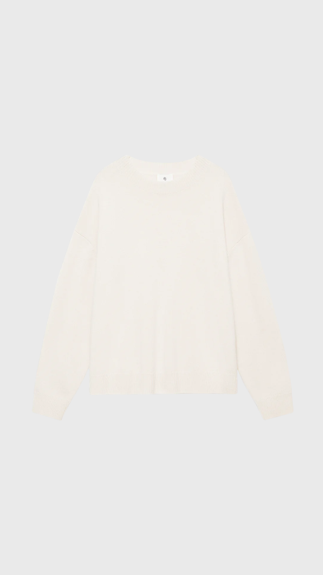 Anine Bing Lee Crew Sweater in Cream