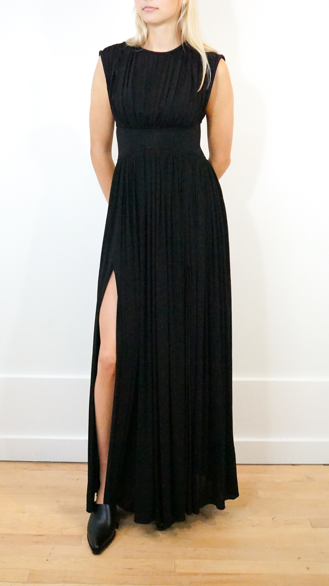 Zimmermann Hypnotic Column Dress in Black