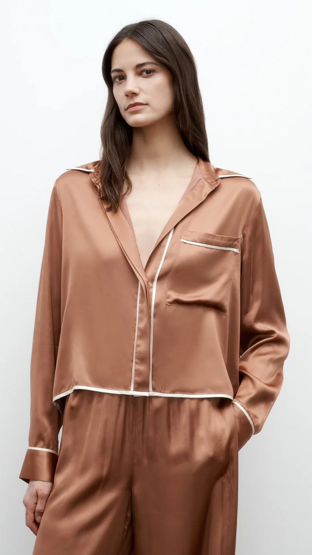 TWP Sleepover Shirt in Argan Oil