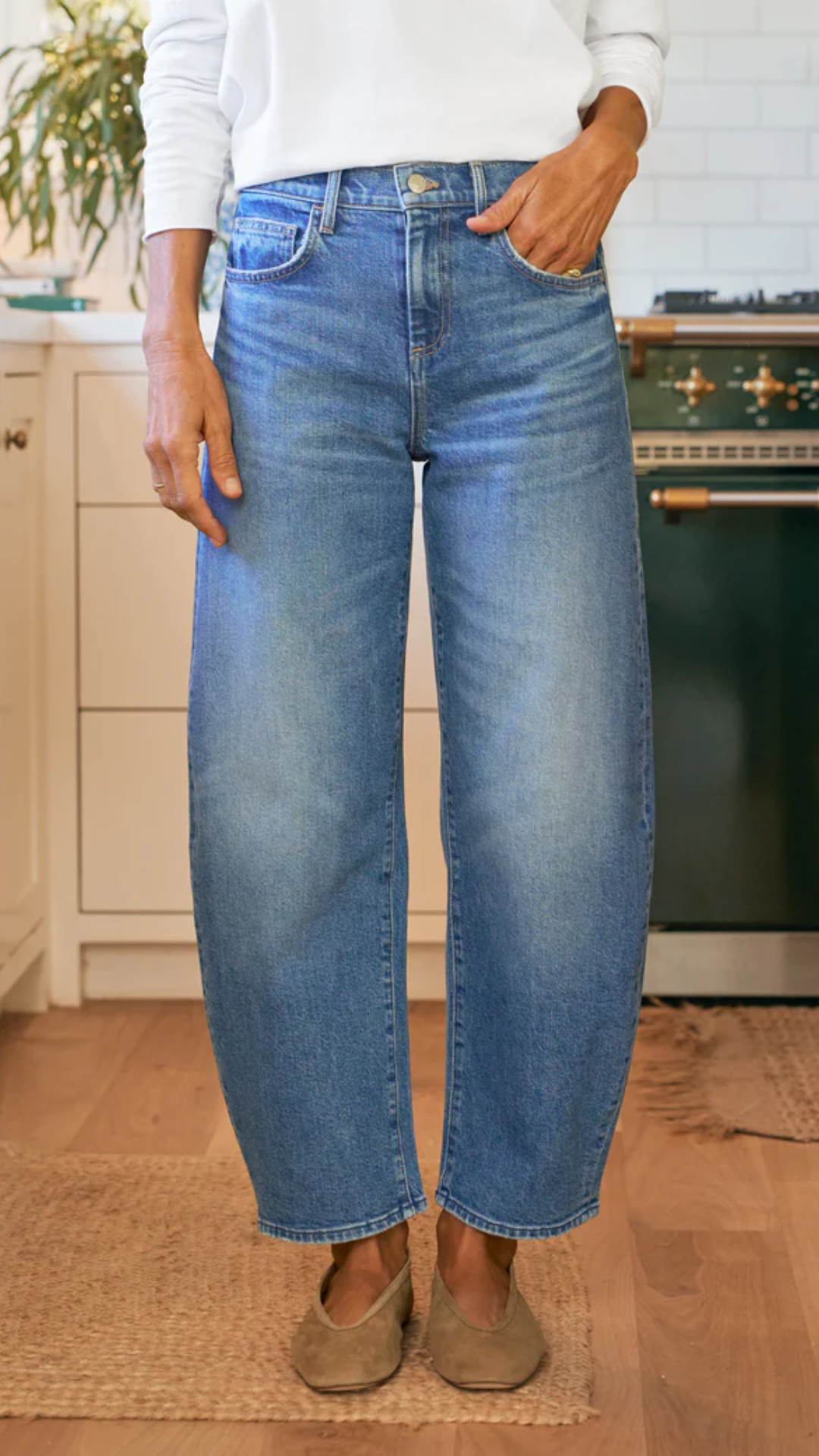 Frank & Eileen Brennan Barrel Jean in 1978