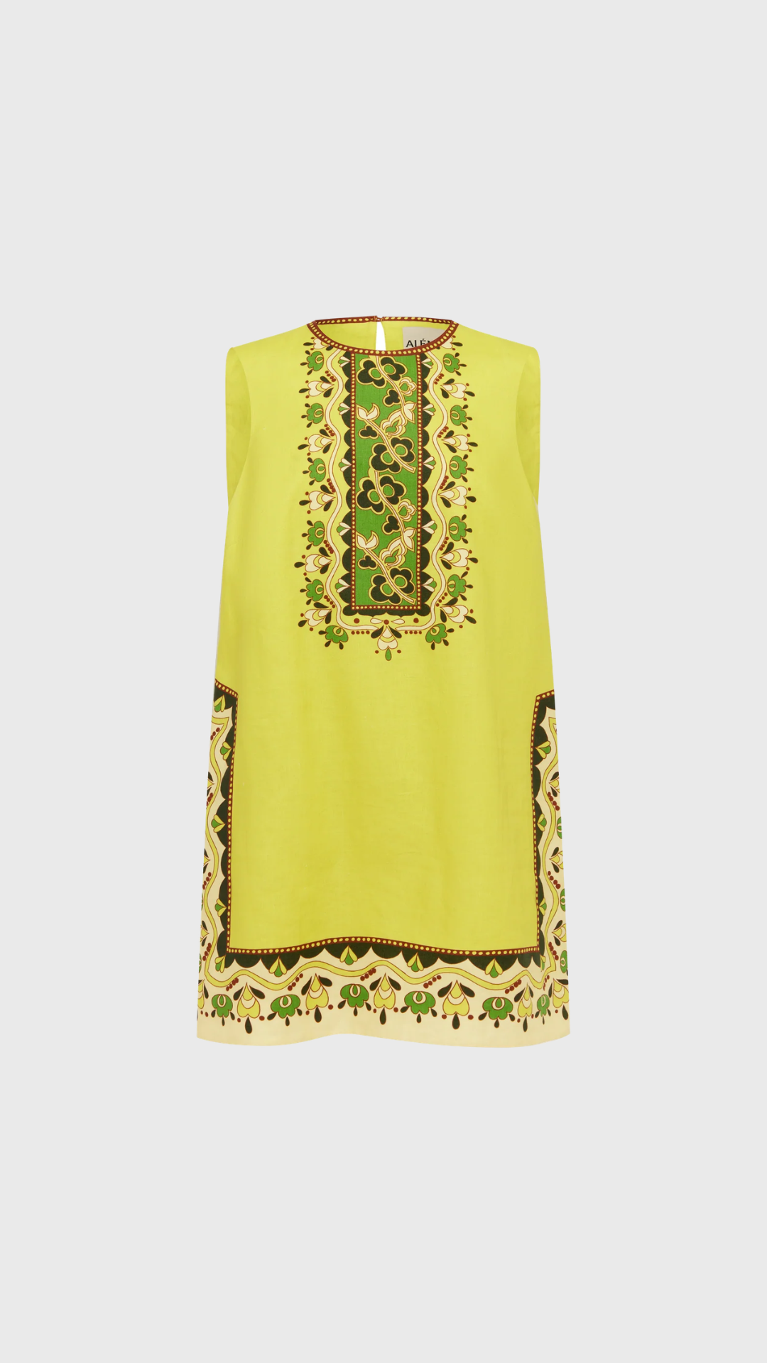 ALÉMAIS Bridgette Mini Dress in Citrus