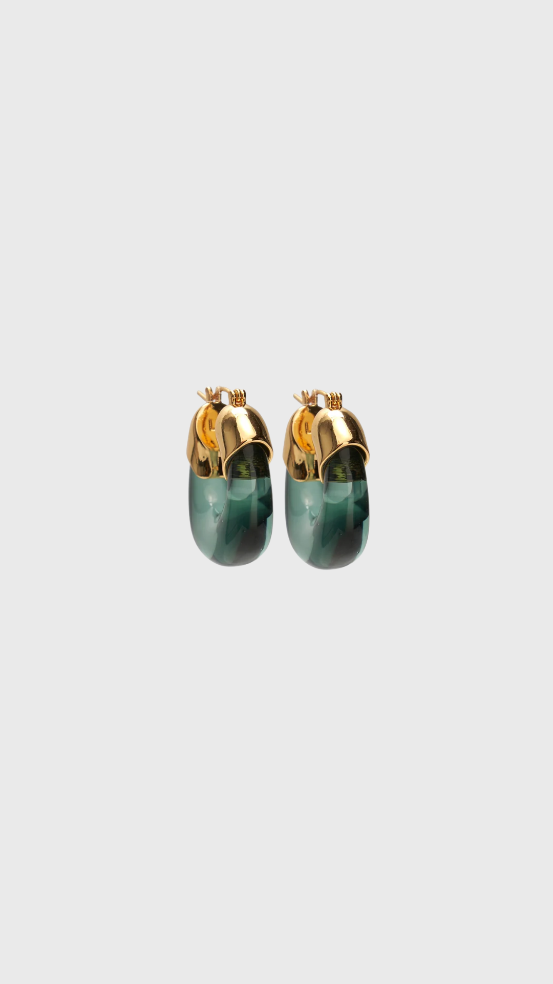 Lizzie Fortunato Mini Organic Hoops in Forest