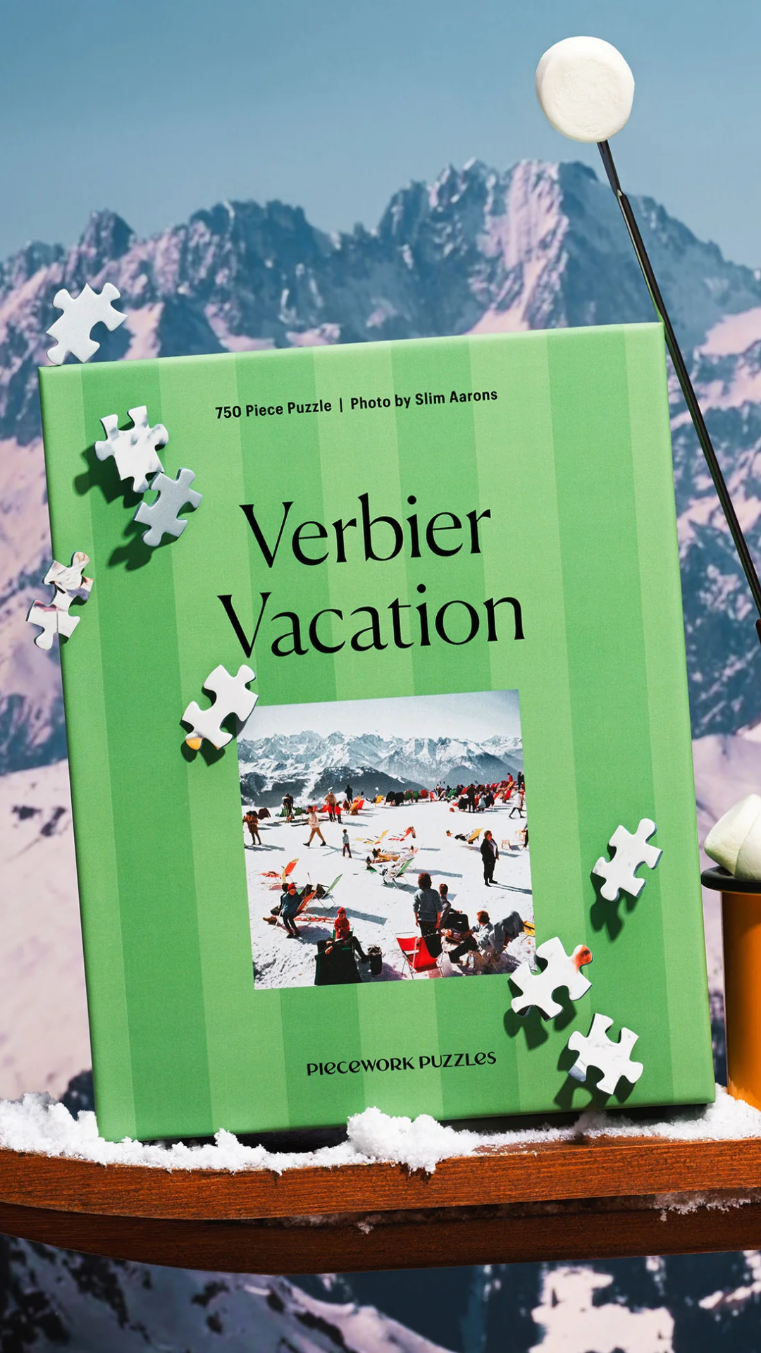 Piecework Puzzles Verbier Vacation 750 Piece Puzzle
