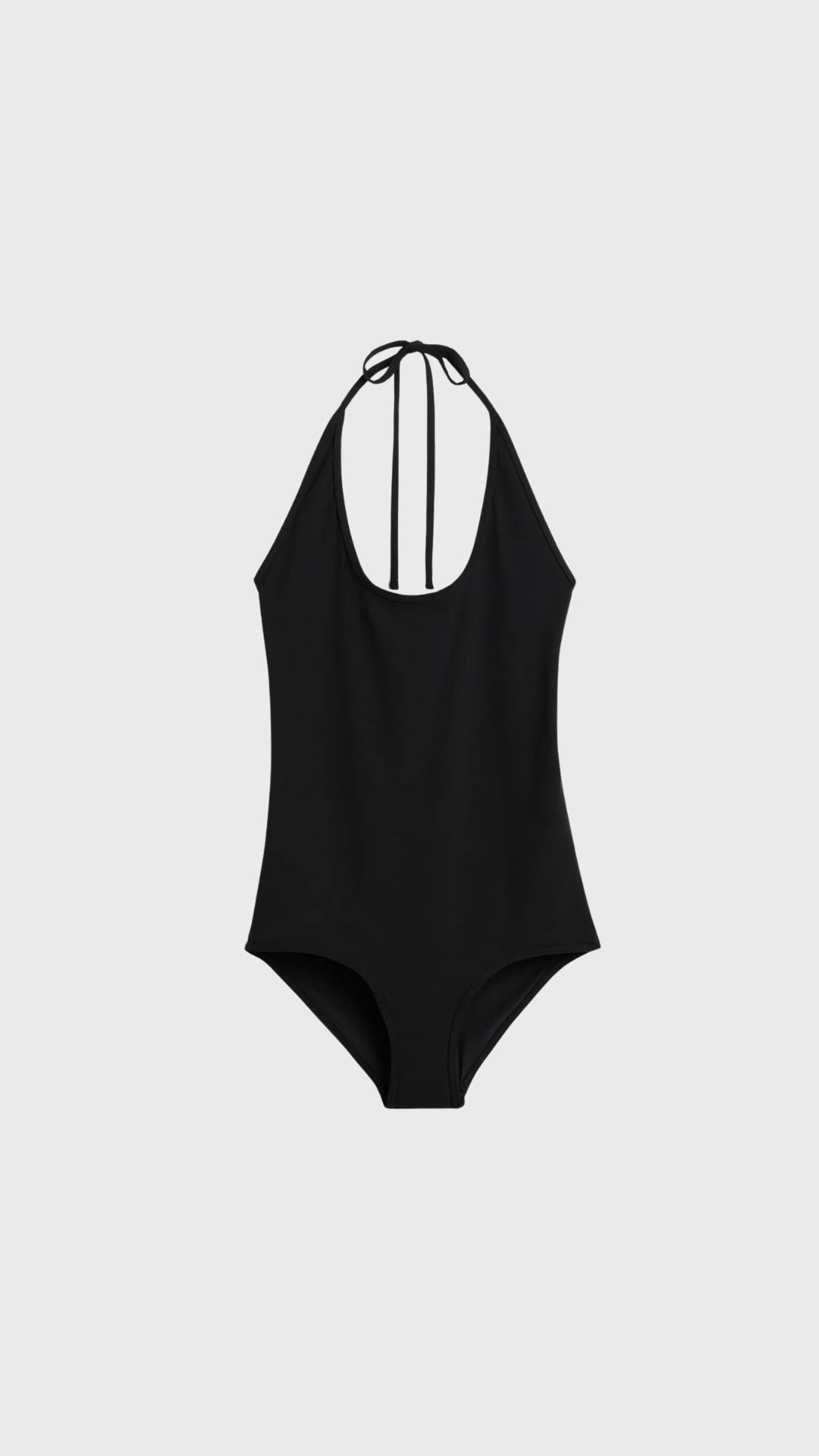 Toteme Halter Tie Swimsuit in Black