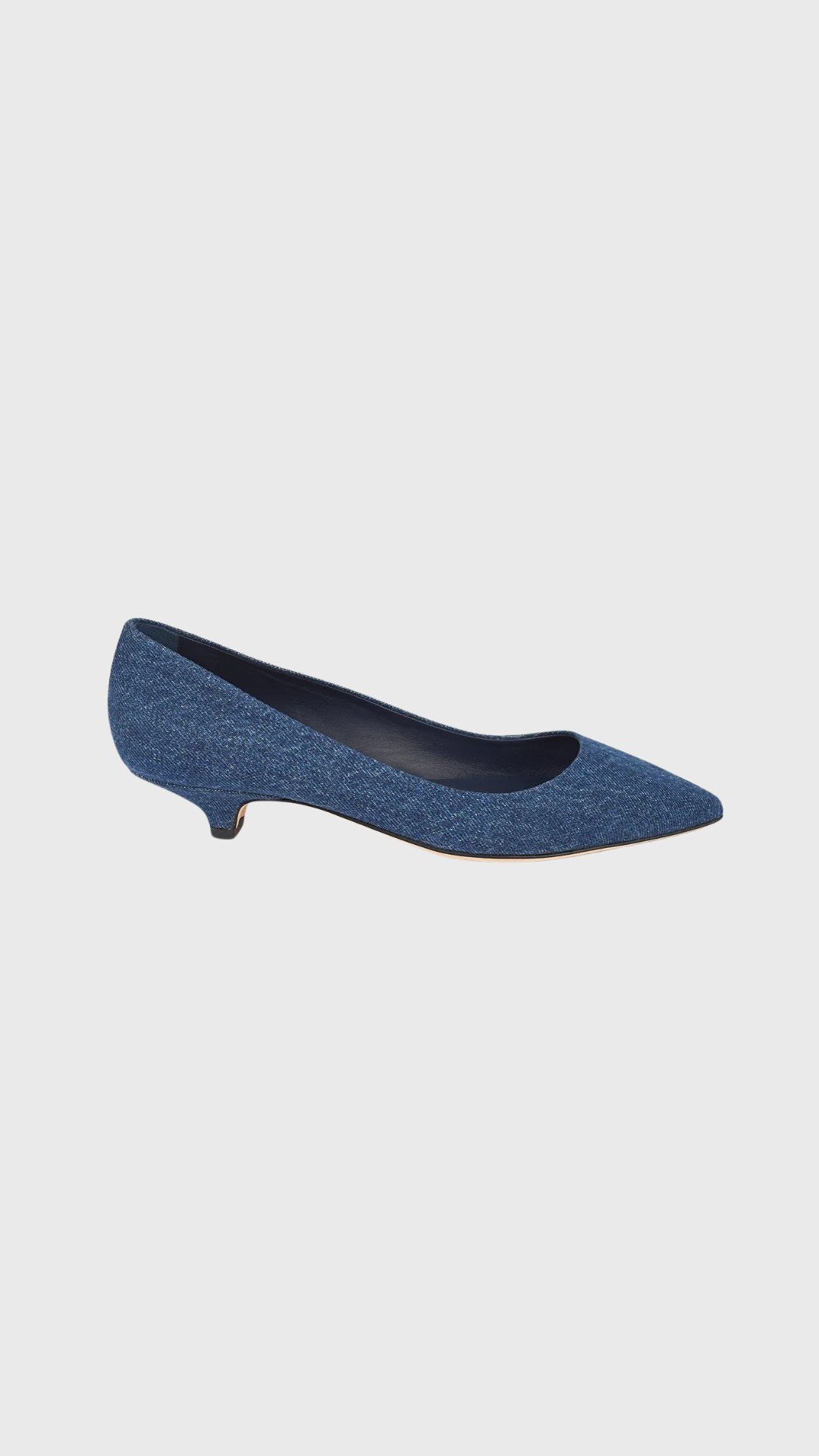 Jamie Haller The Kitty Point Heel in Denim