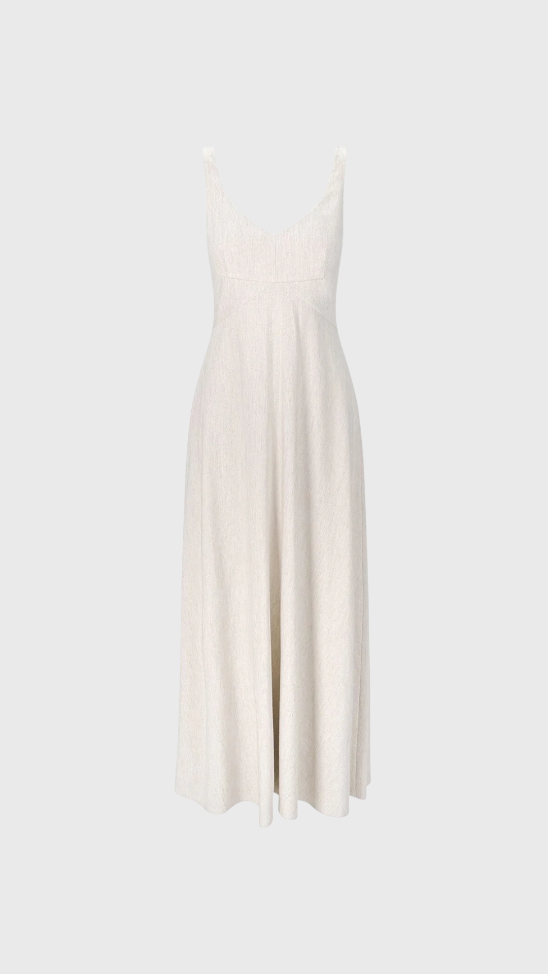 Staud Madison Linen Dress in Natural
