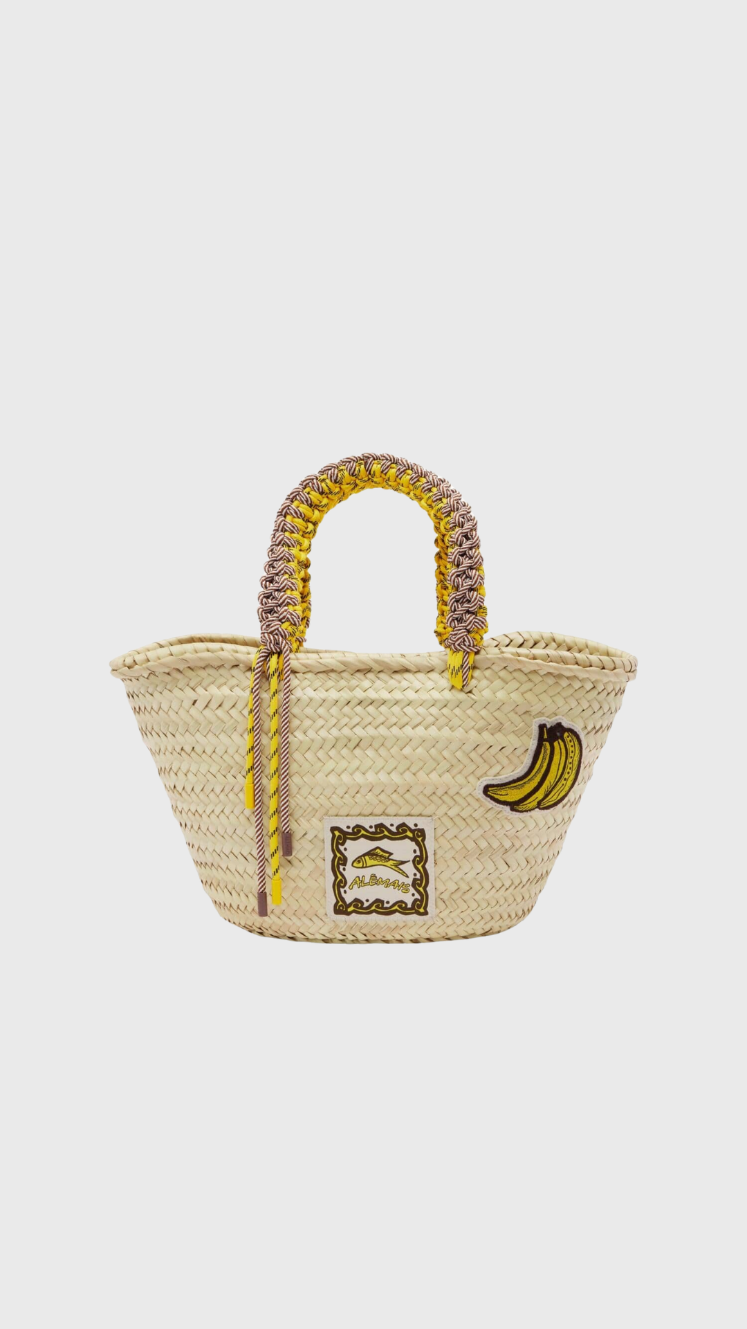 ALÉMAIS Mona Macrame Basket in Multi
