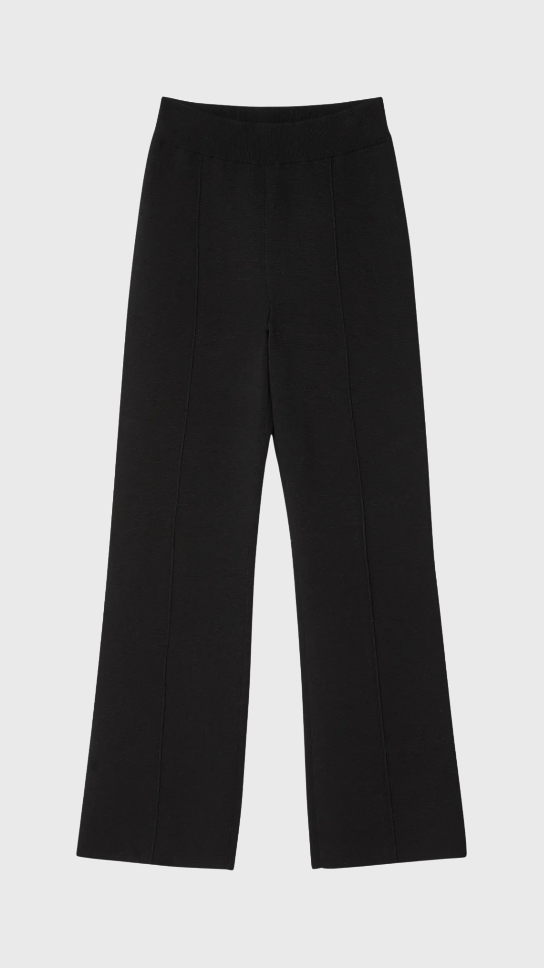 White + Warren Cotton Kick Flare Pant in Black
