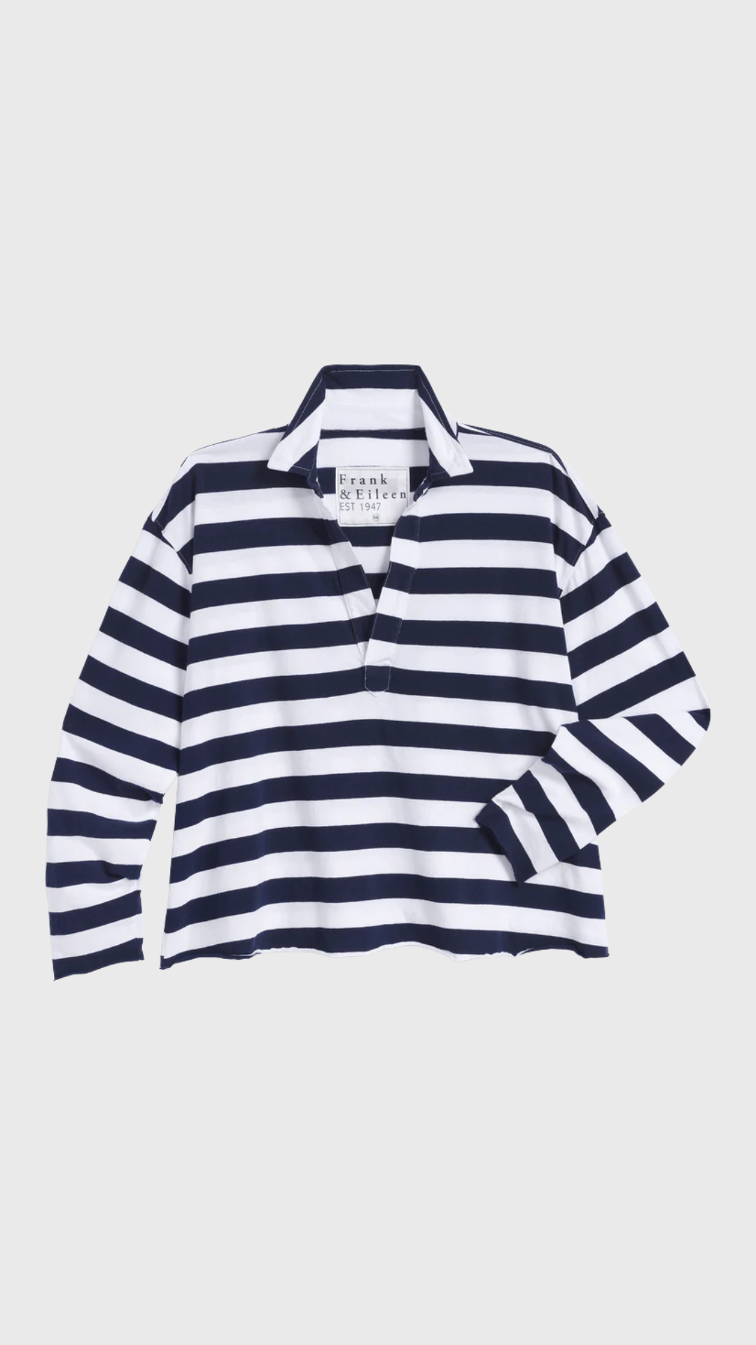 Frank & Eileen Patrick Popover Henley in Nautical Stripe