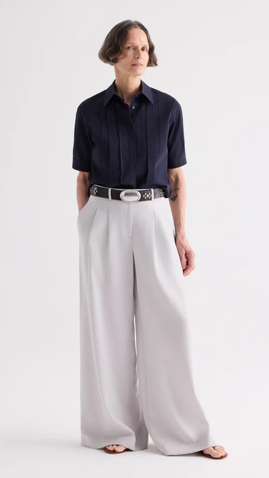 TWP Short Lived Placket Top