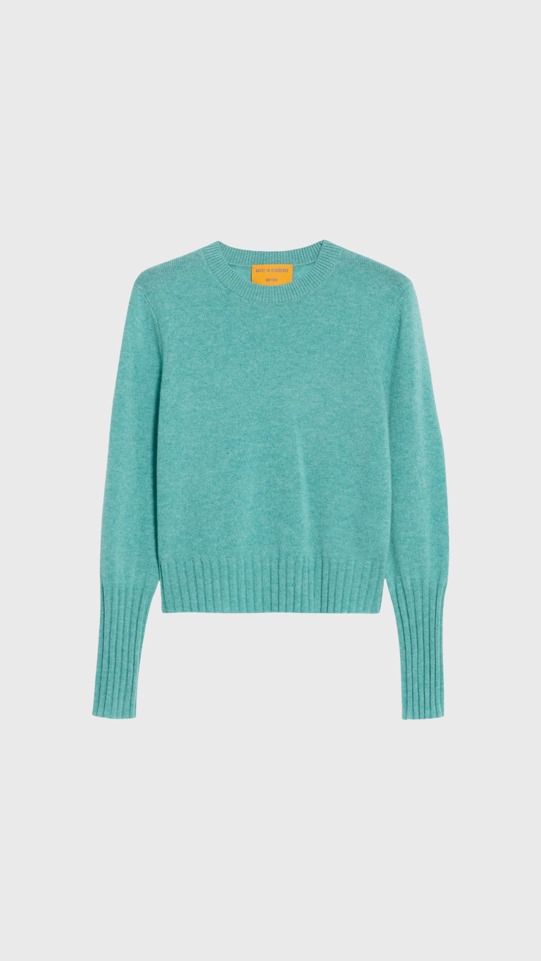 Guest in Residence Shrunken Crew Sweater in Glacier