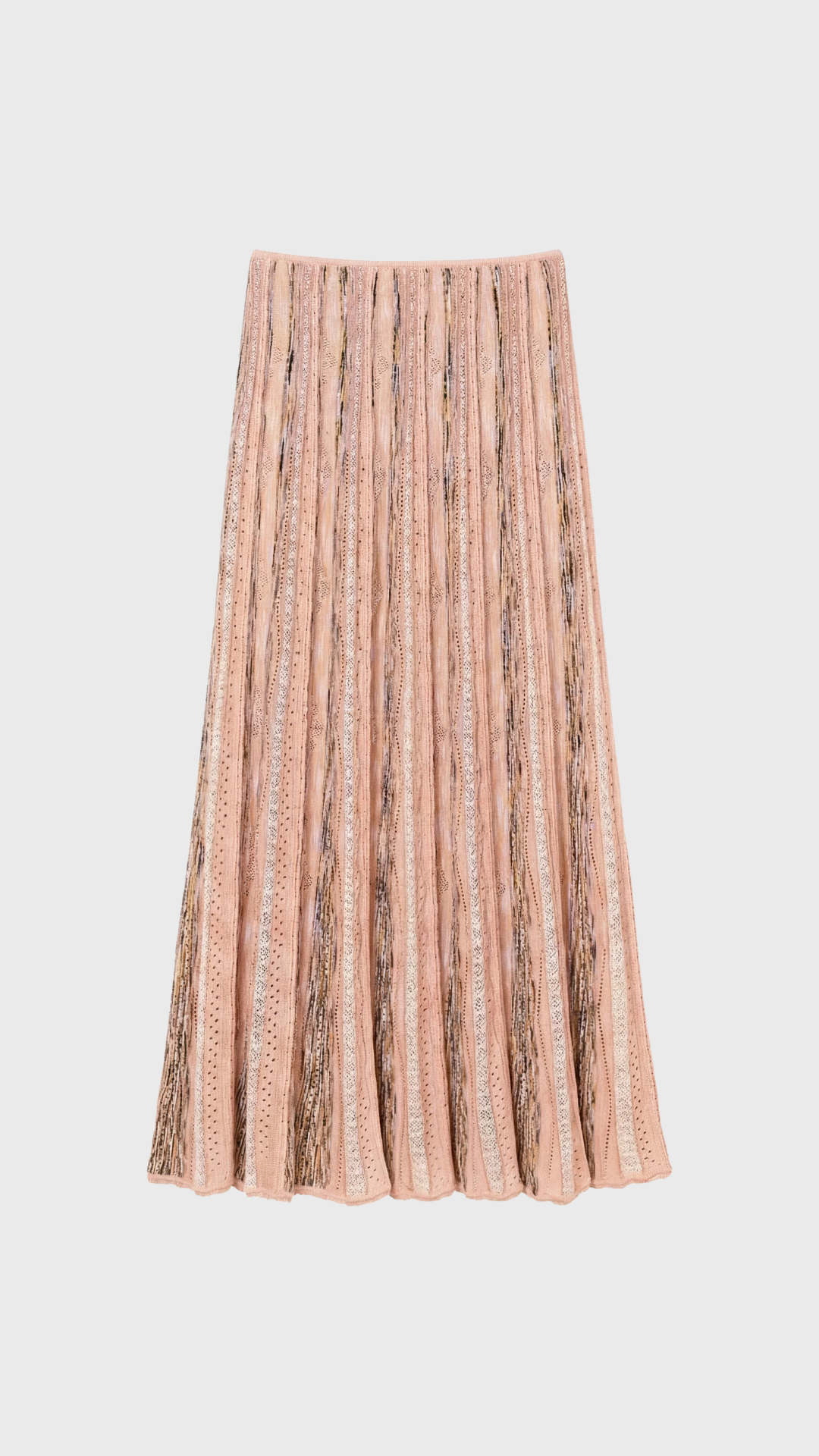 Ulla Johnson Clio Knit Midi Skirt in Hibiscus