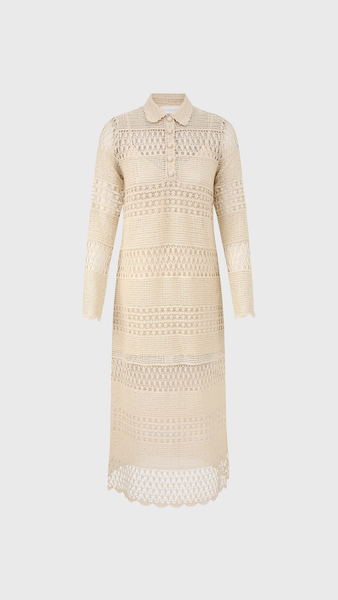 ZIMMERMANN Wanderlust Sun Crochet Maxi Dress | Natural | Size 1 ZIMMERMANN Wanderlust Sun Crochet Maxi Dress | Natural | Size 1
