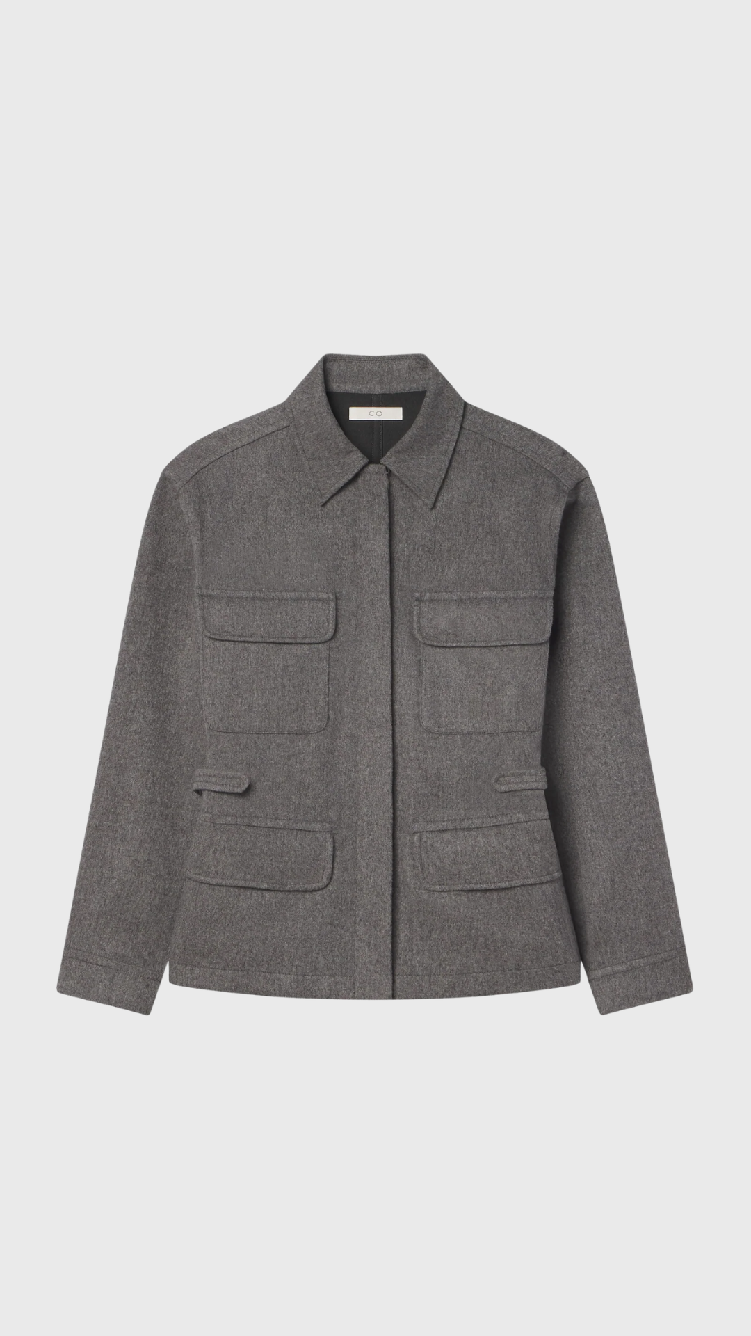 CO Workwear Shirt Jacket in Grey Melange