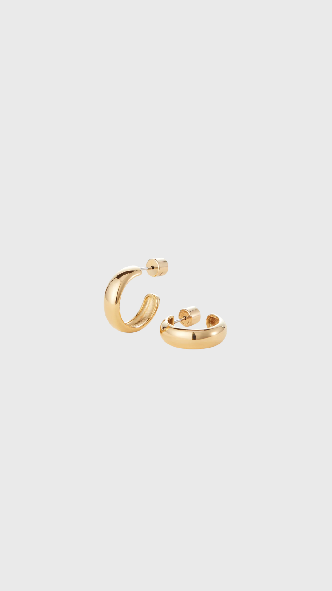 Jenny Bird Staple Hoops Small in Gold