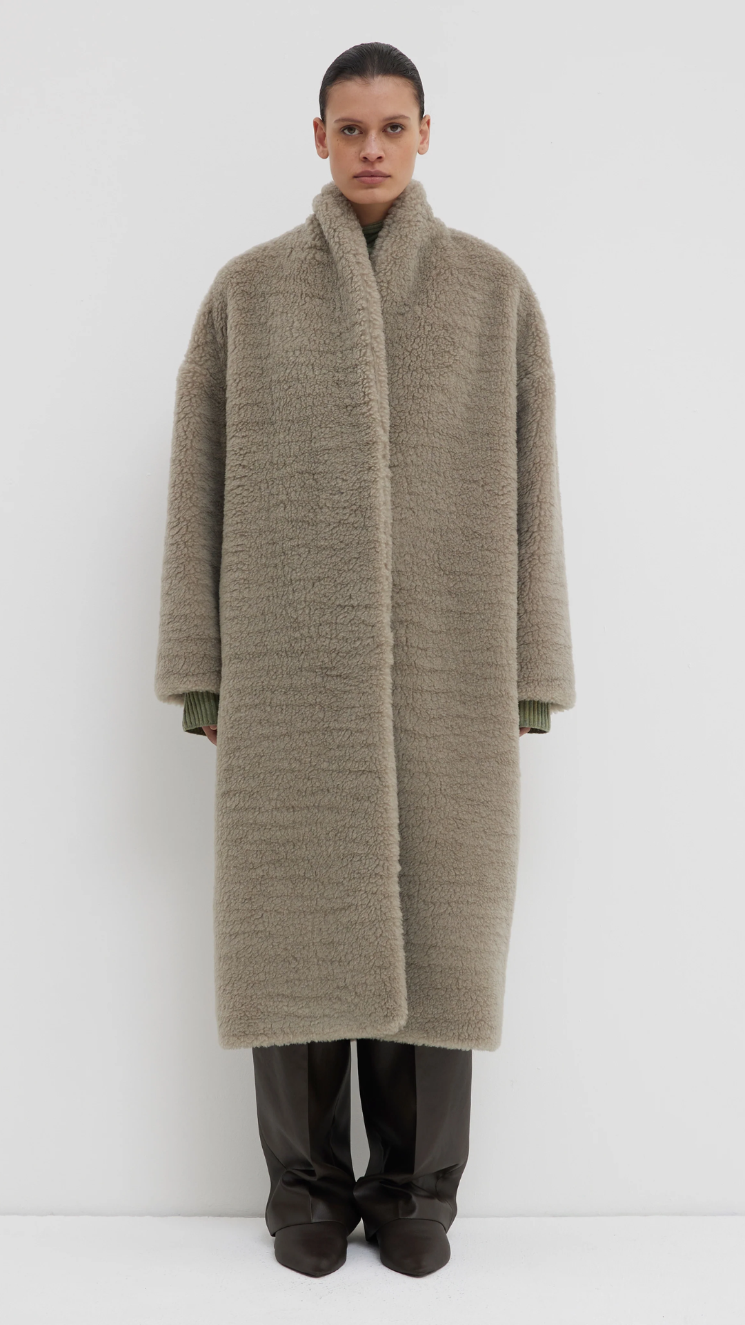 Christian Wijnants Carajo Coat in Macademia