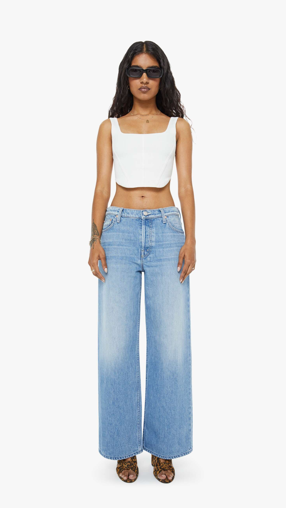 MOTHER Lil Rerun Zip Sneak Jean