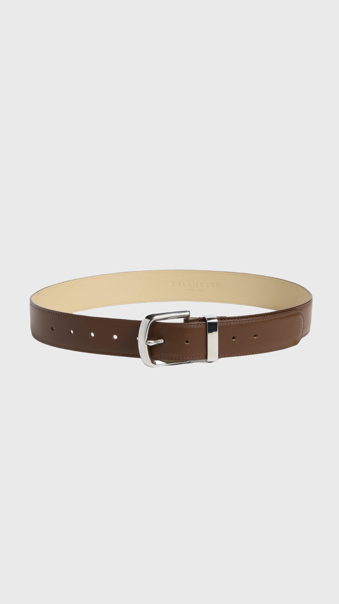 Kallmeyer Johnson Belt in Praline/Silver