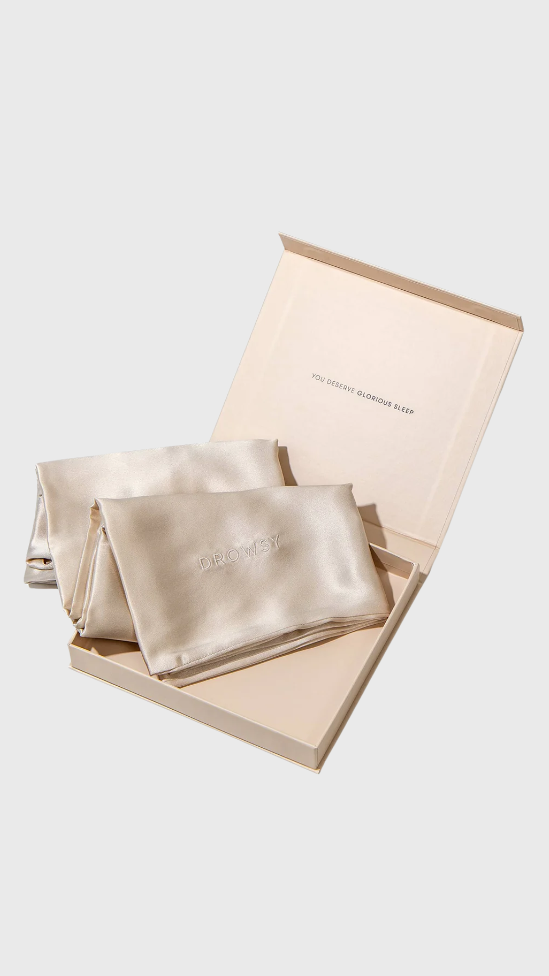 Drowsy Silk Pillowcase in Dusty Gold