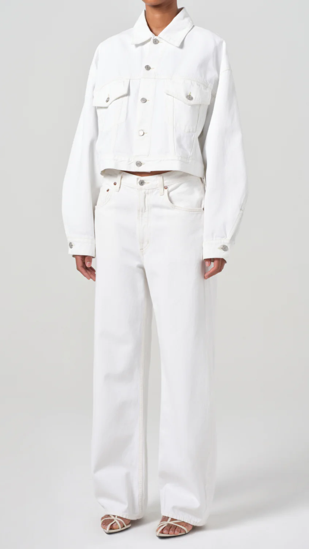 Agolde Palmer Jacket in Milkshake