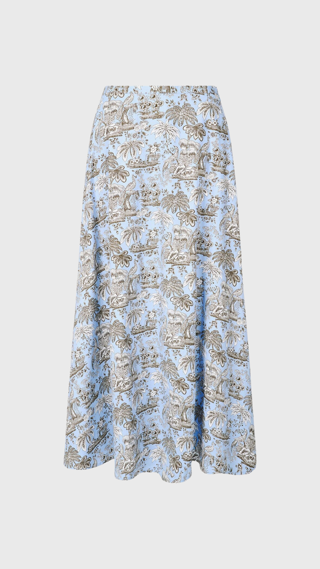 Staud Axel Skirt in Sky Toile