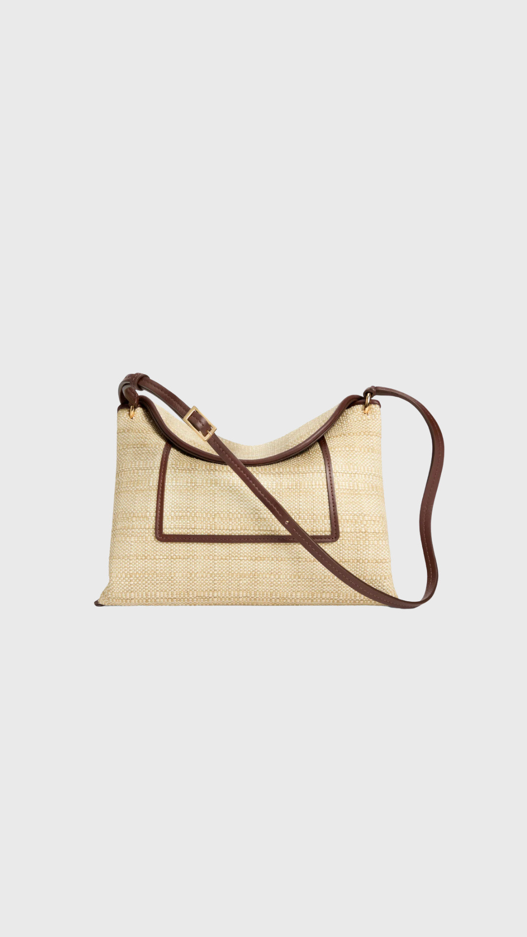 Wandler Penelope Slouch Bag Raffia in Beige Raffia