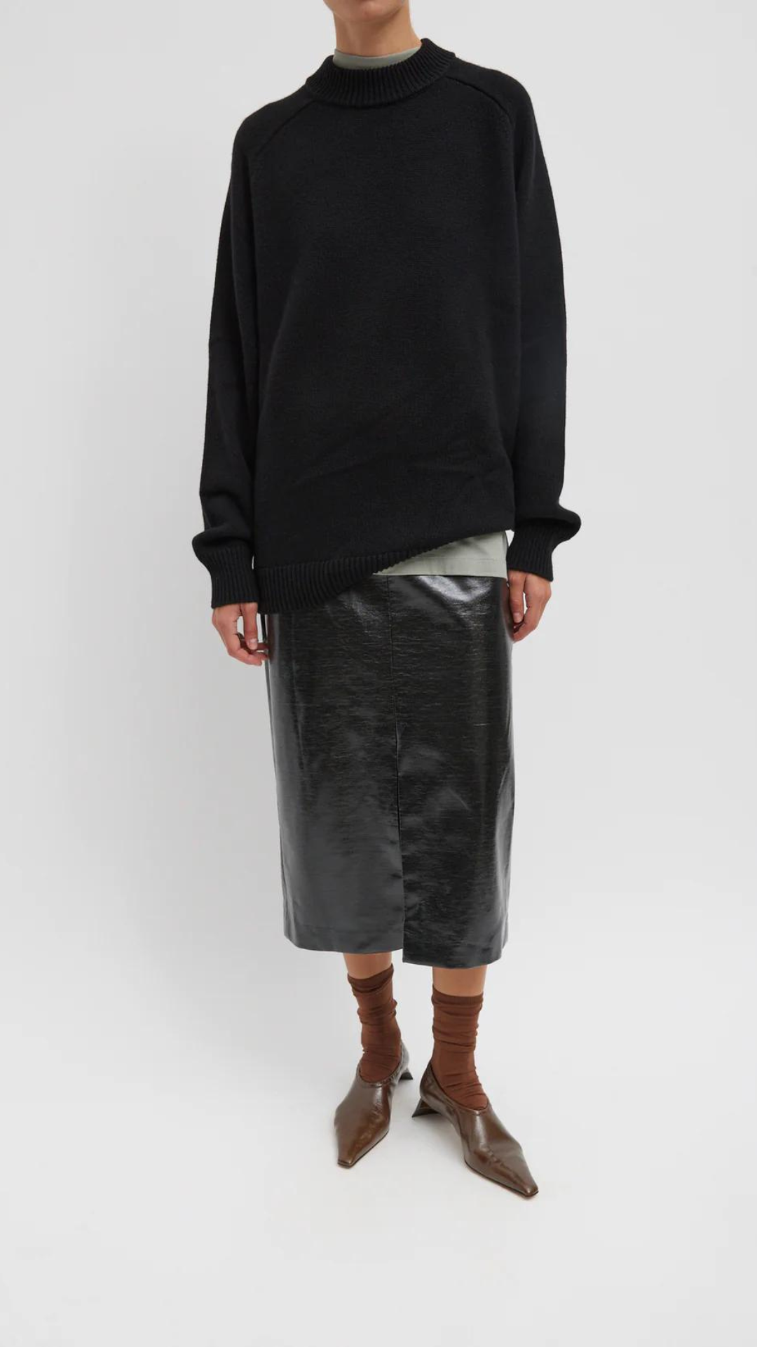 Tibi Oversized Crewneck Pullover