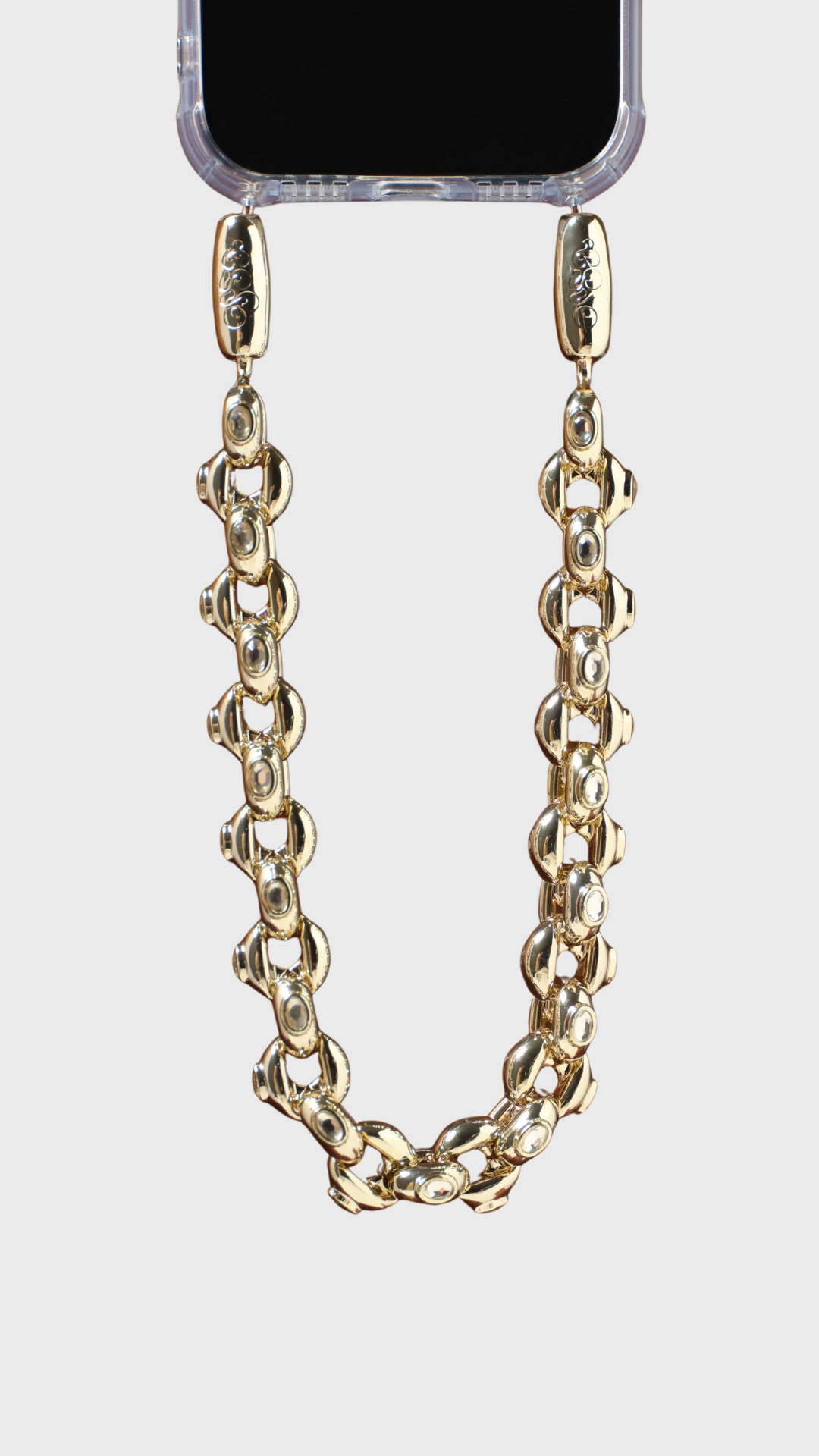 Ossa Bubble Chain Wristlet in Gold