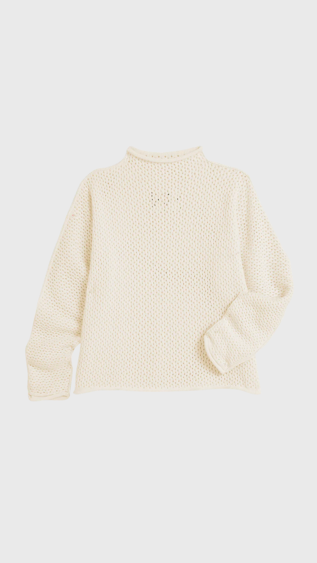 Frank & Eileen Monterey Pointelle Sweater in Ivory