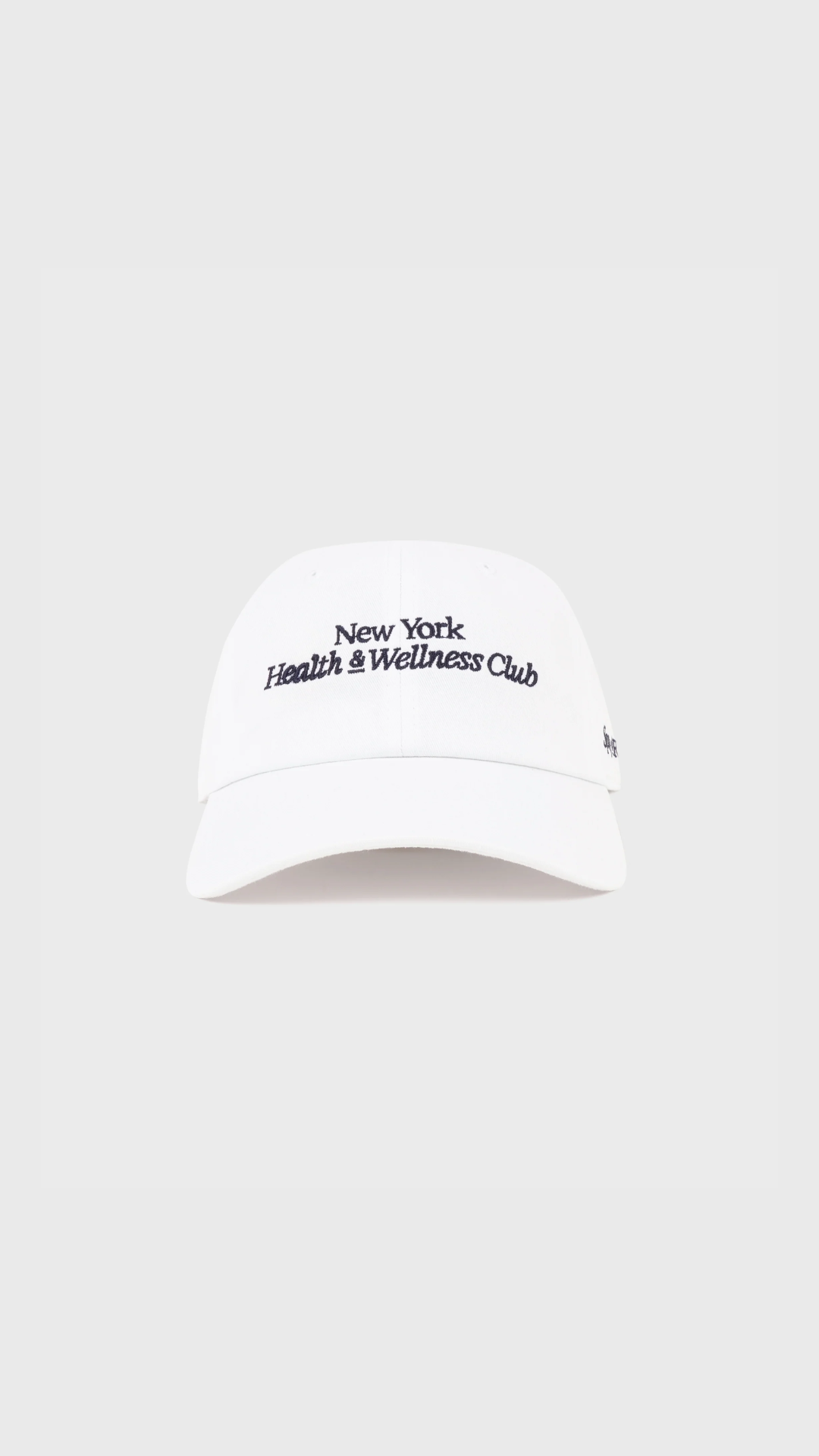 Sporty & Rich Modern Hat in White/Navy