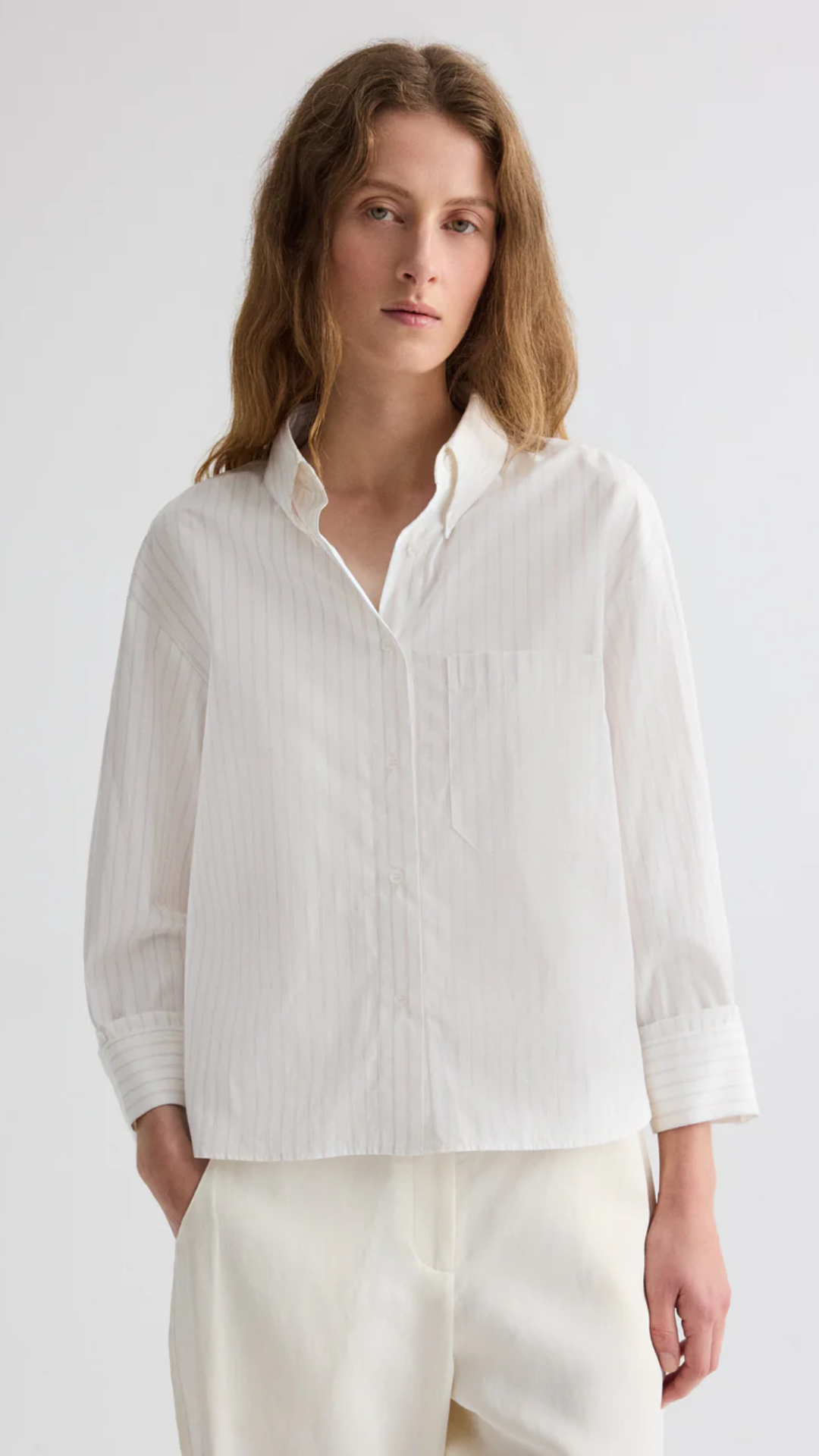 TWP J.D Shirt in White Multi