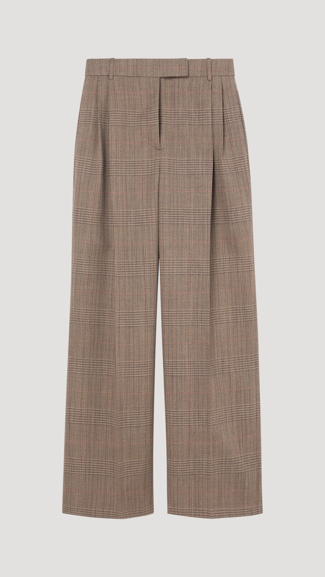 Rohe Mid Waist Wool Trouser in Prince of Wales