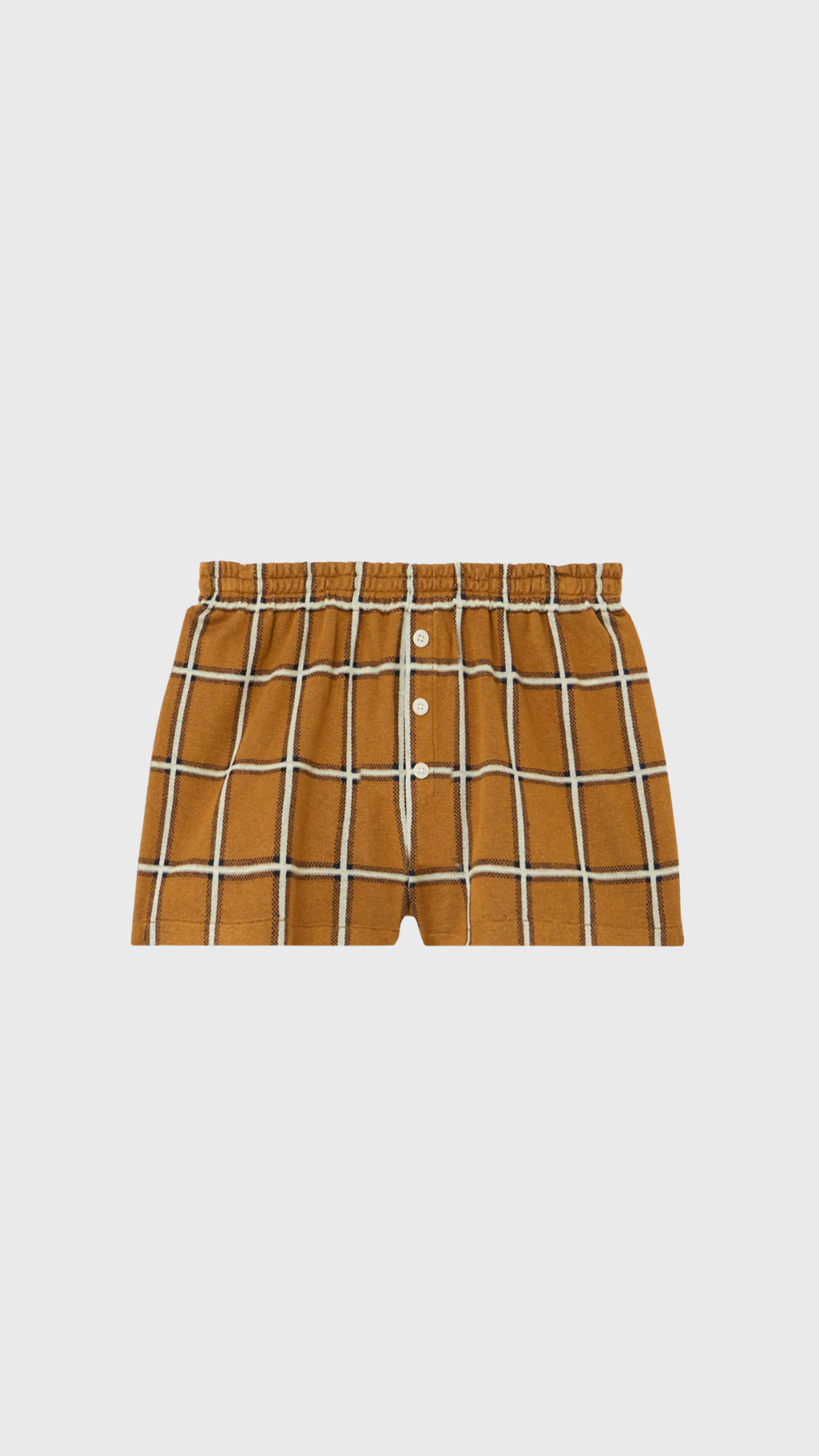 Guest in Residence Picnic Plaid Short in Suede Combo