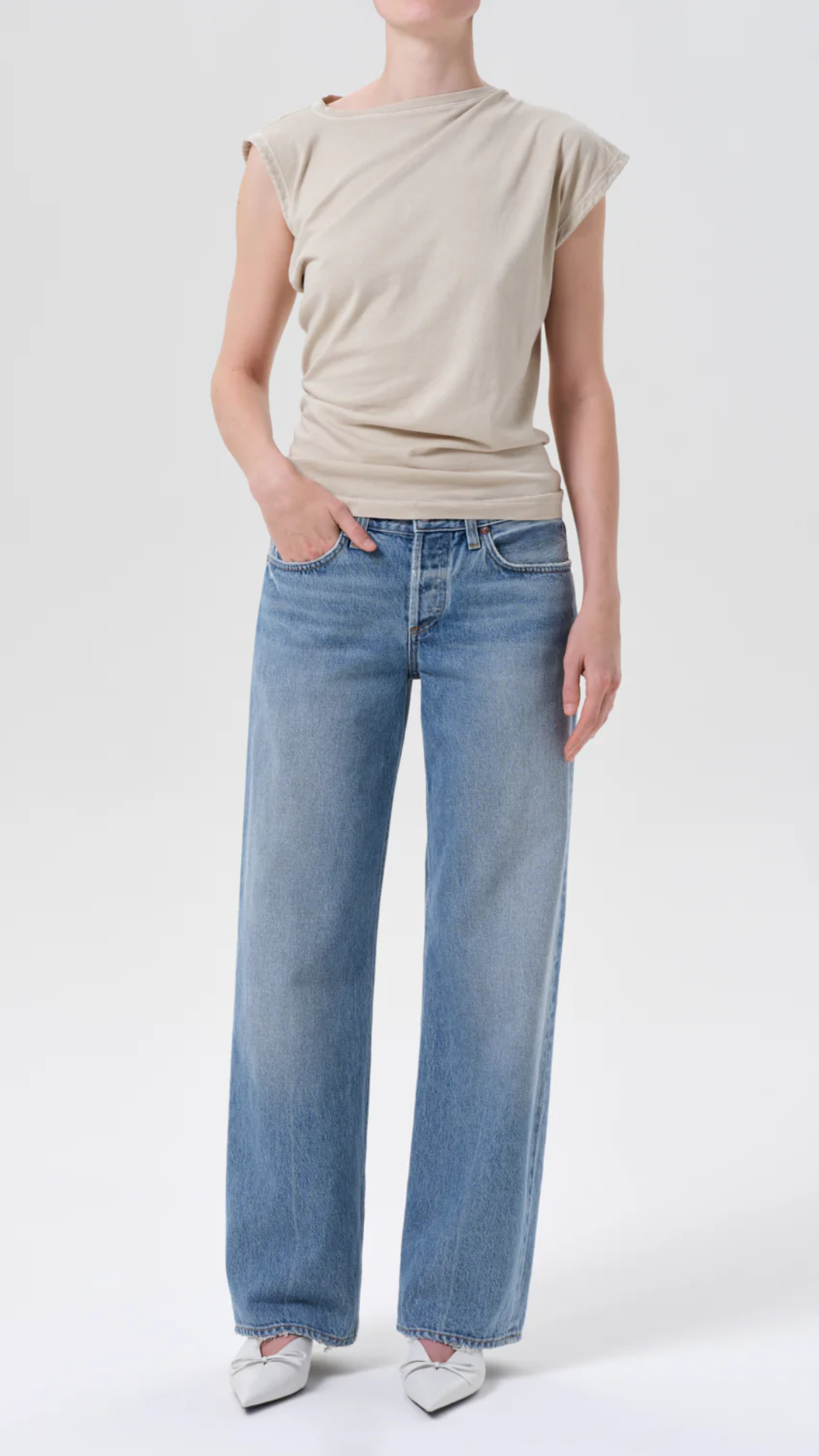 Agolde Low Rise Loose Jean in Vault