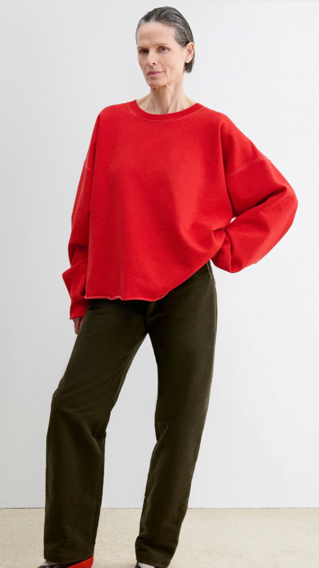 Rachel Comey Fonder Sweatshirt in Cherry