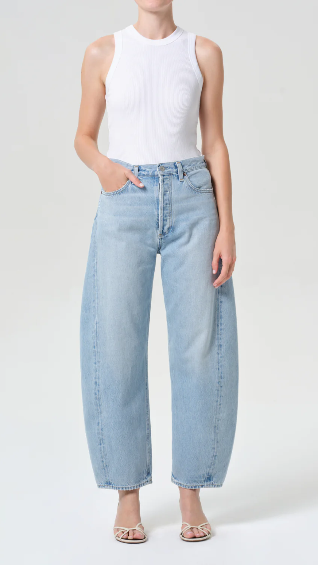 Agolde Luna Pieced Jean in Addition