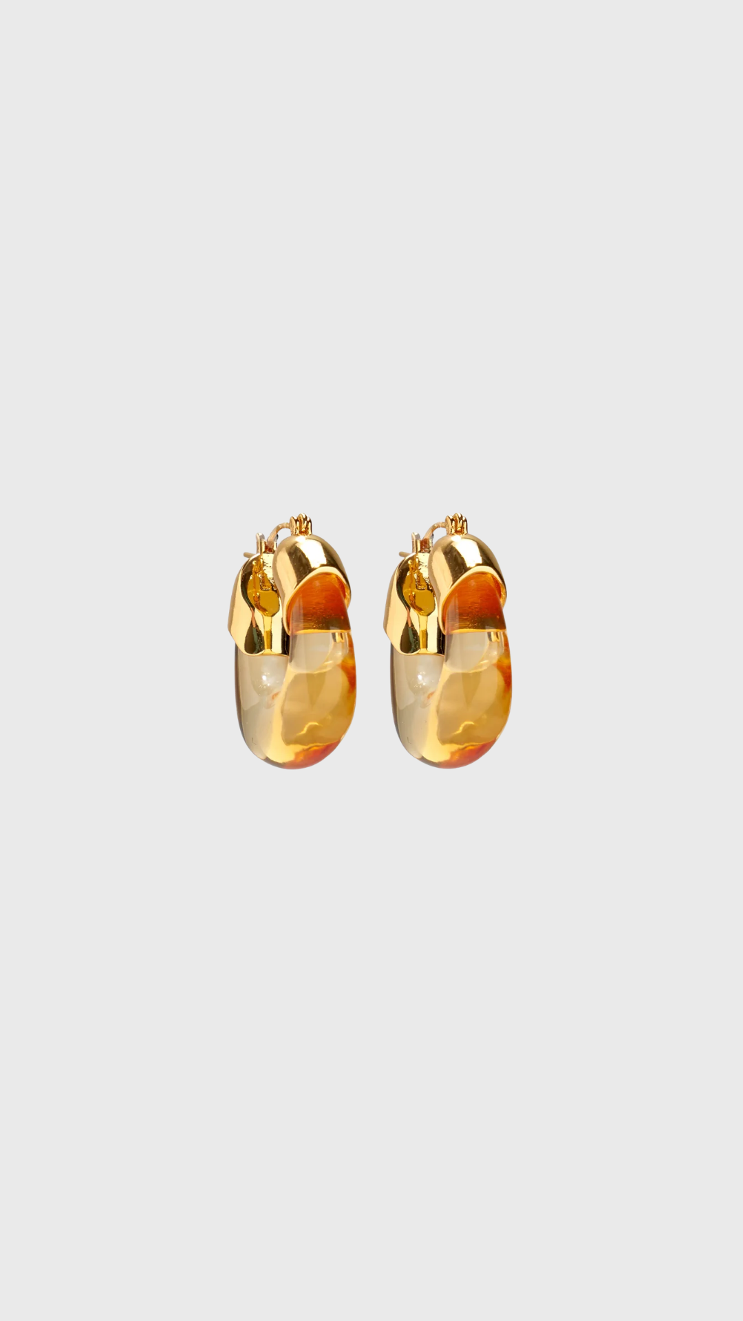Lizzie Fortunato Mini Organic Hoops in Honey