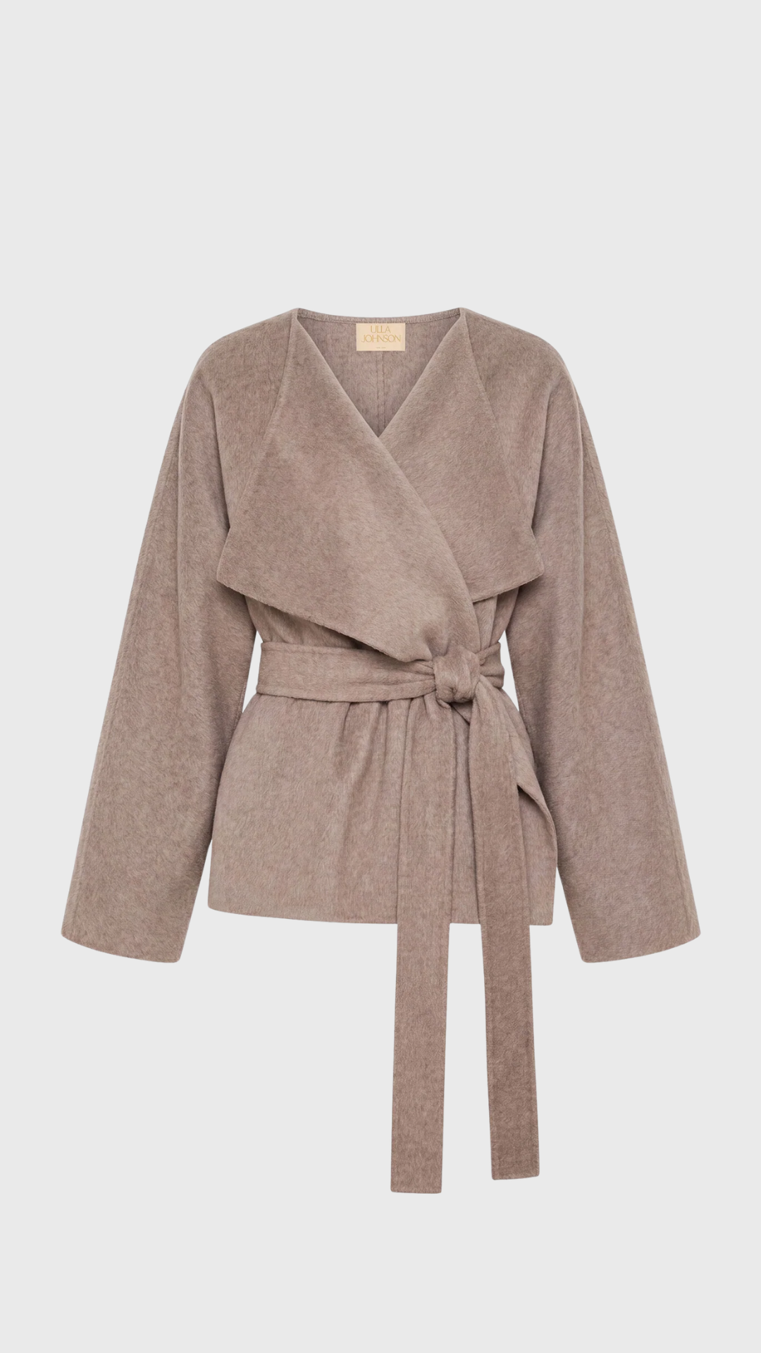 Ulla Johnson Sasha Wool Coat in Dove Melange